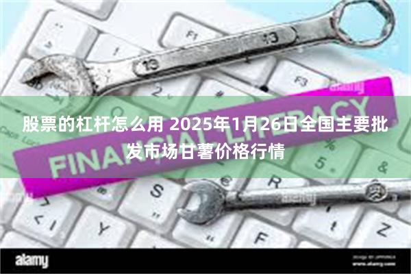 股票的杠杆怎么用 2025年1月26日全国主要批发市场甘薯价格行情