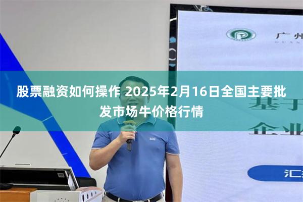 股票融资如何操作 2025年2月16日全国主要批发市场牛价格行情